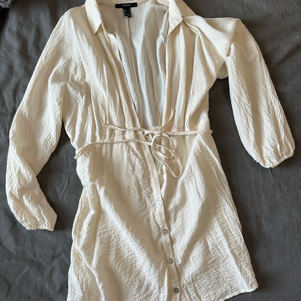 Forever 21 beige dress